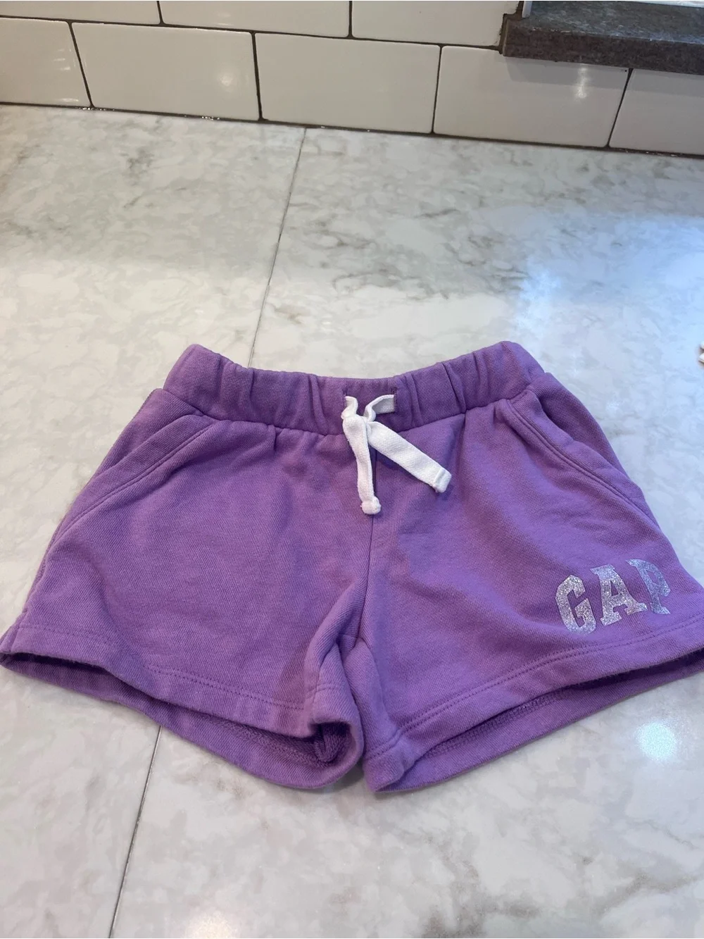 GAP Kids sweat shorts XS (4-5) purple